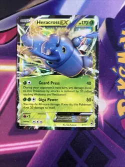 Heracross EX 4/111 – Furious Fists Ultra Rare Holo Pokemon Cards TCG HP - Image 1