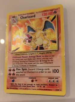 1999 Pokemon Base Set Holo Charizard 4/102 – Original WOTC Vintage Card - Image 3