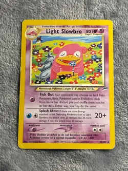 Light Slowbro 51/105 Neo Destiny *Not Holo* 2000 Pokemon Card - Image 1