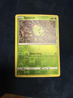 Pokemon TCG Spinarak Pokemon Go 006/78 Regular Common Card NM 2022 - Image 1