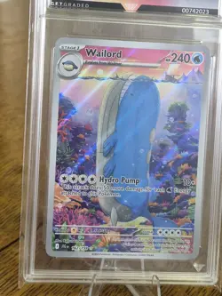 Wailord 162/159 Illustration Rare Pokemon card from the Journey Together Mint 9 - Image 2