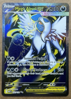 Mega Absol EX 161/132 Evolutions Ultra Rare Holo Full Art Pokemon Card - Image 1