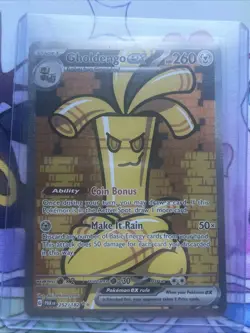 Pokemon TCG Gholdengo EX 252/182 SV04 Paradox Rift Holo Card Mint Condition - Image 1