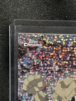 Geodude 2000 Topps Chrome Card SPARKLE CHROME Pokemon TV #74 - Image 2