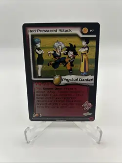 P7 Red Pressured Attack - Dragonball Z DBZ CCG World Games Saga Promo Card - Image 1