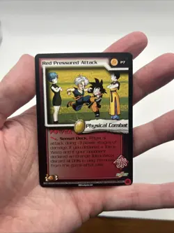 P7 Red Pressured Attack - Dragonball Z DBZ CCG World Games Saga Promo Card - Image 3