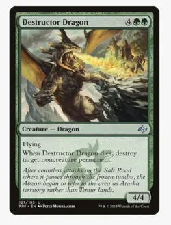 Destructor Dragon | Fate FRF | Dragon Tribal Staple | MTG EDH Removal | LP - Image 1