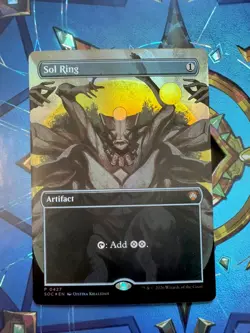 Sol Ring (Borderless) Commander: Secrets of Strixhaven (SOC) Foil Codex Promo - Image 1
