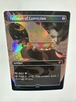 Talisman of Conviction (Borderless) Commander: Secrets of Strixhaven Foil NM - Image 2