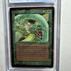MTG Beta Craw Wurm CGC 9 Quad Mint (w/all Mint subs) 1993 - Image 3