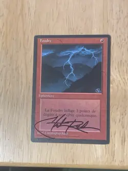 MtG FBB Lightning Bolt. Foudre (French ) - Image 1