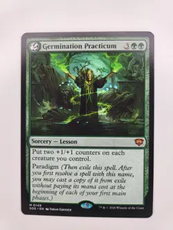Germination Practicum Sorcery Green SOS 0149 mtg Secrets of Strixhaven - Image 1
