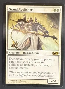 Wizards of the Coast Grand Abolisher Core Set 2012 Rare White Creature Promo - Image 1