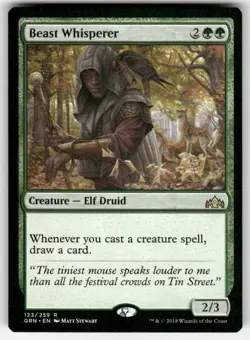 Beast Whisperer 123 R Guilds of Ravnica NM Magic: The Gathering - Image 1