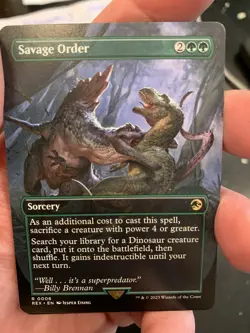 MTG Savage Order Borderless - REX / 0006 - - Image 1