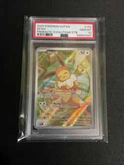 2025 POKEMON SVP PRISMATIC EVOLUTIONS ETB PROMO #173 EEVEE PSA 10 - Image 1