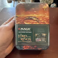 MAGIC THE GATHERING MTG LORD OF THE RINGS TALES OF MIDDLE EARTH SEALED TIN RING - Image 1