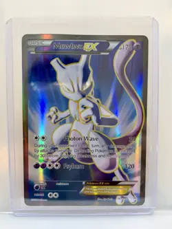 Pokemon Mewtwo EX (157 Full Art) 157/162 Breakthrough Holo - Image 3