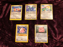 Adorable Pokemon Lot Togepi Cleffa Clefairy Vintage & EX Era Cards - Image 1