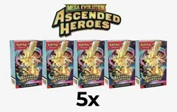 Pokemon TCG Ascended Heroes Booster Bundle NEW SEALED (x5 Boxes) - Image 1