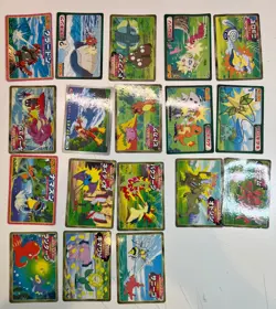 43 HP Top Battle VS Series Blue Black Lot Set Pokemon Top Sun Japanese 1997 - Image 4