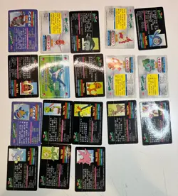 43 HP Top Battle VS Series Blue Black Lot Set Pokemon Top Sun Japanese 1997 - Image 5