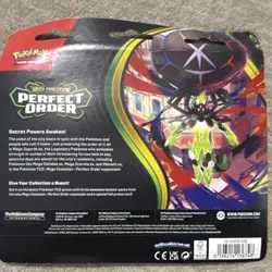 Pokemon Mega Evolution Perfect Order Pack 3 Packs Chikorita Promo English - Image 2