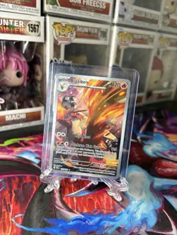 Pokemon Blaziken 192/182 Sv10 Destined Rivals Illustration Rare Holo 170 HP Eng… - Image 1