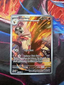 Pokemon Blaziken 192/182 Sv10 Destined Rivals Illustration Rare Holo 170 HP Eng… - Image 2