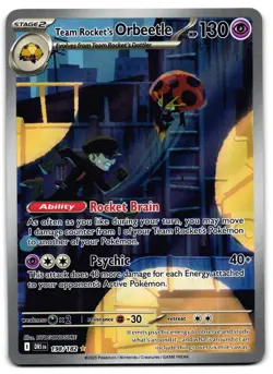Team Rocket's Orbeetle 198/182 - 🌊 Destined Rivals Pokemon TCG 🖤 - LP - Image 1