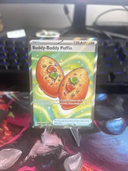 Buddy-Buddy Poffin 167/132 Holo ME01 Mega Evolution Pokemon TCG NM - Image 1