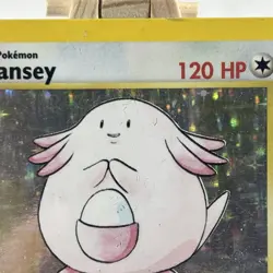 Vintage 1999 Pokemon CHANSEY HOLO Base Set 3/102 Rare Nintendo Gamefreak - Image 2