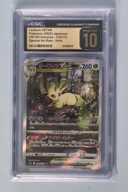 CGC Pristine 10 Pokemon VSTAR Universe Japanese Leafeon 210/172 Glaceon 217/172 - Image 2