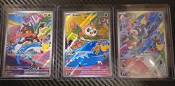 First Partner Illustration Collection Series 1 Gen 7 Alola Starters Pokemon TCG - Image 1