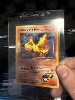 Rockets Moltres Holo face swirl Japanese Gym Heroes Pokemon TCG NM/LP - Image 3