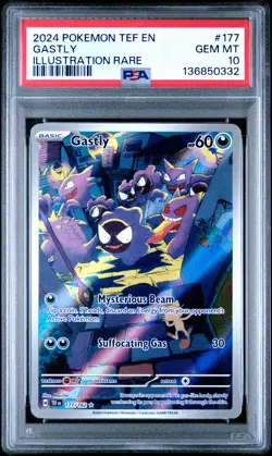 2024 Pokemon Temporal Forces 177 Gastly PSA 10 136850332 - Image 1