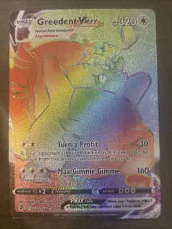 Greedent VMAX (Secret) 272/264 Swsh08: Fusion Strike Holo Pokemon TCG NM - Image 1