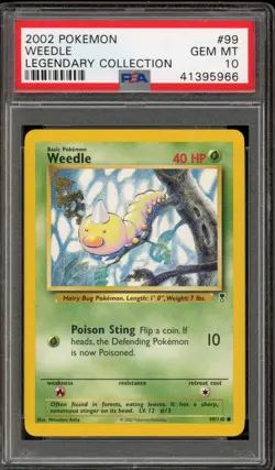 Pokemon Weedle Legendary Coll. #99 PSA 10 Gem Mint - Image 1