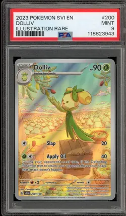 Pokemon Dolliv Scarlet & Violet Illustration Rare #200 PSA 9 Mint - Image 1