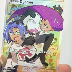 Pokemon Jessie & James Ultra Rare Full Art Trainer 68/68 Hidden Fates Holo 2019 - Image 3