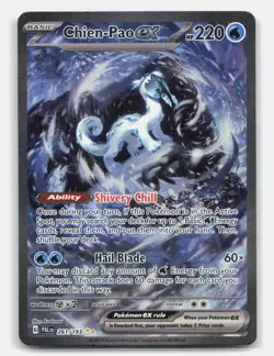 Chien-Pao ex 261/193 Special Illustration Rare Paldea Evolved Pokemon Holo NM - Image 1