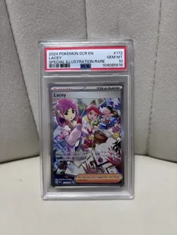 2024 Pokemon Sv07 Stellar Crown Lacey 172/142 SAR Holo PSA 10 English - Image 1