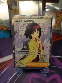 Erika's Invitation 196/165 Ultra Rare SV: Scarlet & Violet 151 Pokemon TCG NM - Image 1