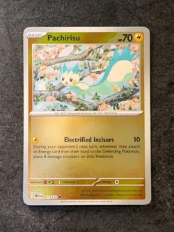 PACHIRISU 051/132 MEGA EVOLUTION Cute Pokemon w/ Flowers | REVERSE HOLO | NM - Image 1