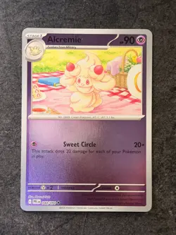 ALCREMIE 044/094 PHANTASMAL FLAMES Cute Pokemon w/ Flowers | REVERSE HOLO | NM - Image 1