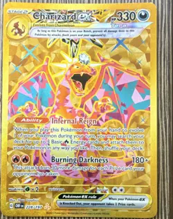 Pokemon Charizard ex 228/197 Obsidian Flames Hyper Rare Full Art Gold - Image 1