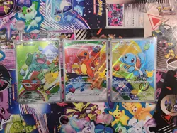 Pokemon First Partner Illustration Collection Series 1 Kanto Gen 1 Starters Set - Image 1