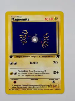 🇨🇦 Magnemite 60/82 1st Edition Team Rocket Pokemon NM/M - Image 1