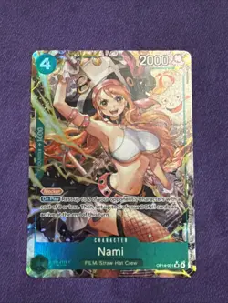 Nami (Alternate Art) OP14-031 The Azure Sea's Seven Foil English One Piece TCG! - Image 1