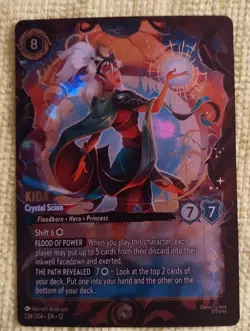 Disney Lorcana Wilds Unknown- Kida - Crystal Scion- Enchanted 236/204 - Image 1